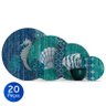 Aparelho de Jantar 20 Peças Acqua Fish-Alleanza - Decorado - 1