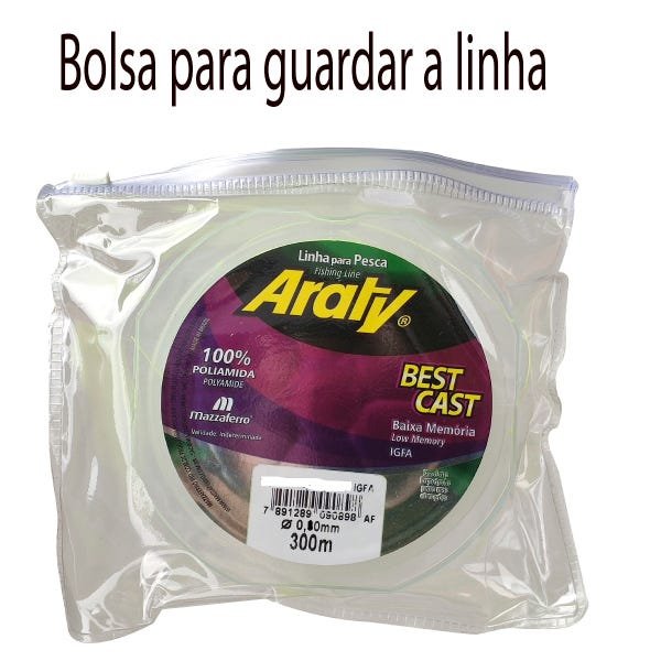 Linha de Pesca Monofilamento 0.40mm 300m Araty Best Cast - 5