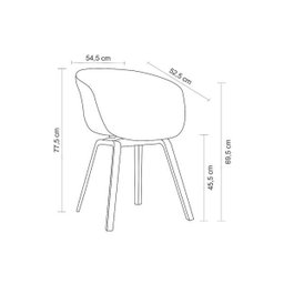 Cadeira Cassia Preta - Rivatti - 4