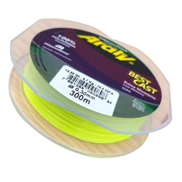 Linha de Pesca 0.40mm Baixa Memória Araty Best Cast 300m - 4