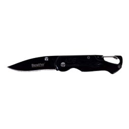 Canivete Camping com Flip Preto 15cm - Bestfer - 1