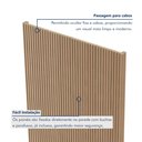 Ver mais imagens de Kit 2 Placas de Painel Ripado Toronto 250cm x 58cm x 3,3mm (Rende 2,9m²) Ecorevest Marrom/Itapuã