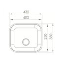 Ver imagem 2 de Cuba Inox Plus N.3 Embutir 40x35x17cm 10.02.37131-ghelplus