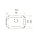 Ver imagem 2 de Cuba Inox Plus N.1 Embutir 46x30x17cm 10.02.17131-ghelplus