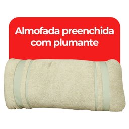 Poltrona Namoradeira 2 Lugares Orgânica Chloe Boucle Bege com Almofada Plumante - Arkell - 4