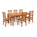 Ver imagem 3 de Conjunto Mesa 150cm Retangular e 6 Cadeiras de Madeira Maciça para Área Gourmet Valenza Yescasa