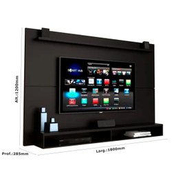 Painel para TV até 65 Polegadas com Prateleira Nicho Max EDN Móveis - 3