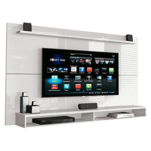 Painel Tv 65 Polegadas Max Edn Móveis - Branco