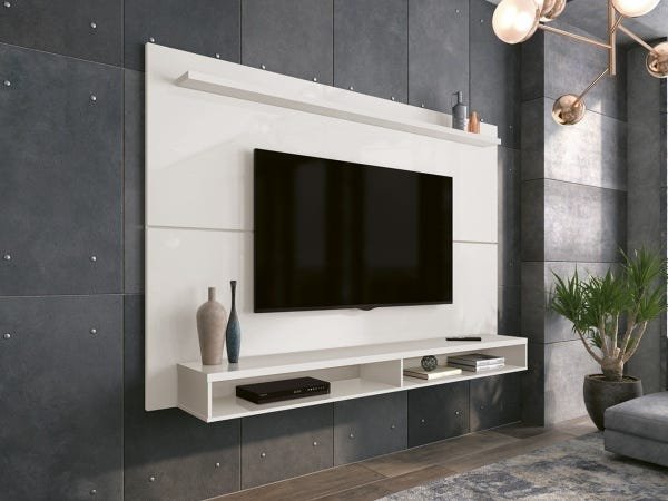Painel TV 65 Polegadas Max EDN Móveis - Branco Menor preço em Painel TV 65 Polegadas Max EDN Móveis - Branco