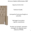 Ver imagem 3 de Kit Cabeceira e Calçadeira Baú Emma Suede Queen 160 Cm