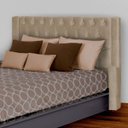 Ver imagem 2 de Kit Cabeceira e Calçadeira Baú Emma Suede Queen 160 Cm