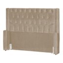 Ver imagem 7 de Kit Cabeceira e Calçadeira Baú Emma Suede Queen 160 Cm