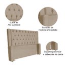 Ver imagem 5 de Kit Cabeceira e Calçadeira Baú Emma Suede Queen 160 Cm