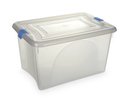 Ver imagem 1 de Caixa Organizadora 16,6L BRANCO 41x28x23cm PLASVALE 1212