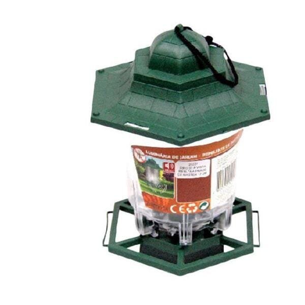 Kit 5 Luminária Repelente Jardim Ultrassônico Longo Alcance - 1