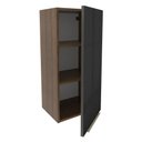 Ver imagem 4 de Armário Aéreo Madesa Lux 40 x 83 cm 1 Porta Rustic/Preto Cor:Rustic/Preto