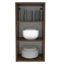 Ver imagem 3 de Armário Aéreo Madesa Lux 40 x 83 cm 1 Porta Rustic/Preto Cor:Rustic/Preto
