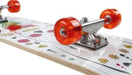 Skate Row Truck Alumínio Rodas Em Gel - 79x20cm - Mor - MADEIRA CAVEIRA - 3