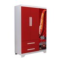 Ver imagem 2 de Guarda Roupa Temático Carro Infantil 3 Portas Alta Qualidade:vermelho