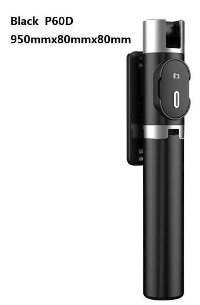 Monopod Pau de Selfie com LED e Controle Celular Foto Preto - Preto - 2