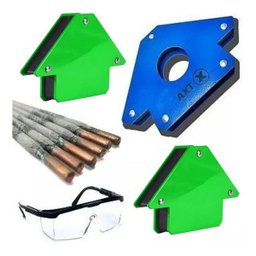 Kit Soldador 4 Esquadro Magnético 12kg Eletrodo Serralheiro - 1