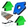 Kit Soldador 4 Esquadro Magnético 12kg Eletrodo Serralheiro - 1