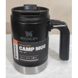 Caneca Stanley Original Cerveja Água com Alca e Tampa. 470mL Modelo Camp Mug Copo - 1
