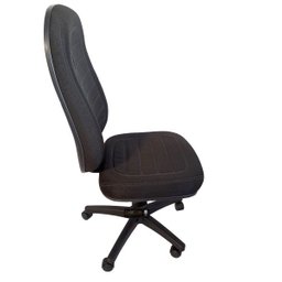 Cadeira de Escritório Tescaro Presidente Reforçada Gomada sem Braços - Sintético Preto - 2