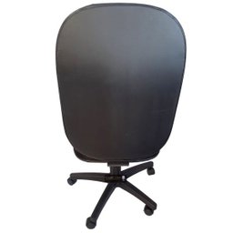 Cadeira de Escritório Tescaro Presidente Reforçada Gomada sem Braços - Sintético Preto - 3