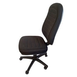 Cadeira de Escritório Tescaro Presidente Reforçada Gomada sem Braços - Sintético Preto - 4