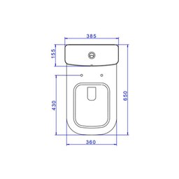Kit Bacia com Caixa Acoplada Completo Quadra Branco Kp.211.17 Deca - 4