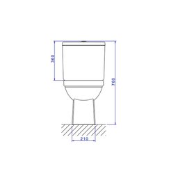 Kit Bacia com Caixa Acoplada Completo Quadra Branco Kp.211.17 Deca - 2