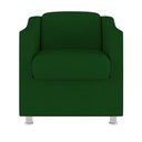 Ver imagem 3 de Kit 2 Poltronas Decorativas Tilla Consultório Recepção Sala Suede Cor:Verde