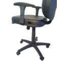 Ver imagem 4 de Cadeira de Escritório Tescaro Extra Reforçada Gomada com Braços - Sintético Preto