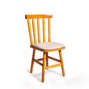 Ver imagem 4 de Conjunto de Mesa Mônaco 110x80 com 4 Cadeiras Estofadas – Natural – Jm Móveis