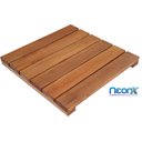 Ver imagem 1 de Deck de Madeira Modular 45x45 Cm Réguas 7 Cm Neonx com Pintura:osmocolor Imbuia Semi Tran