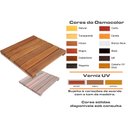 Ver imagem 2 de Deck de Madeira Modular 45x45 Cm Réguas 7 Cm Neonx com Pintura:osmocolor Imbuia Semi Tran