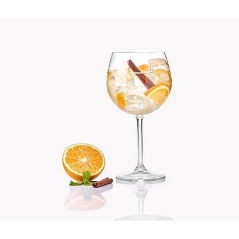 JOGO DE TAÇAS GIN 6 PEÇAS CRISTAL DEGUSTAÇÃO 570ML BOHÊMIA 4S032/GIN