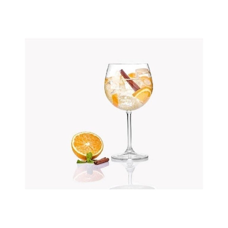 JOGO DE TAÇAS GIN 6 PEÇAS CRISTAL DEGUSTAÇÃO 570ML BOHÊMIA 4S032/GIN