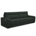 Ver mais imagens de Sofá 3 Lugares Rettrátil Reclinável Elétrico 254cm Mazi L06 Couro Verde Escuro - Lyam Decor