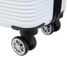 Conjunto de Malas de Viagem Expansível em Abs Ika Taurus Rodas Duplas Cadeado Tsa 2 Peças P/M Branca - 5
