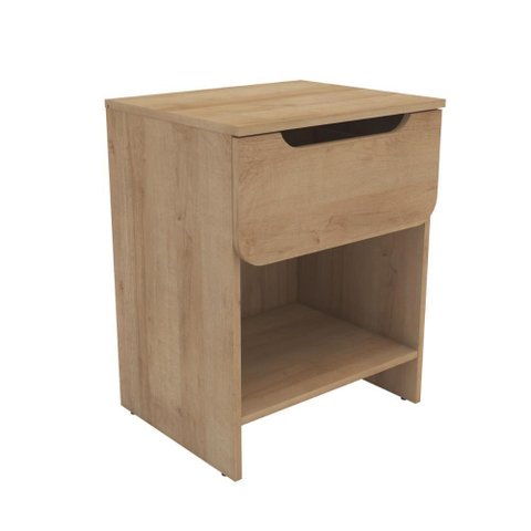 Mesa de Cabeceira Ditália 1 Gaveta Dm-126 Cor:riviera Riviera