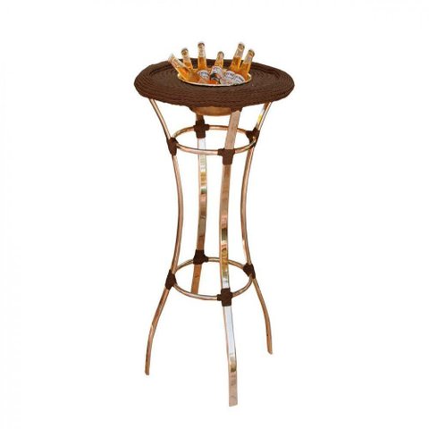 Bistrô Madri em Alumínio com Balde Pedra Ferro