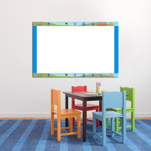 Lousa Quadro Branco em PVC Infantil 62x40 cm Galinha Pintadinha Ref 02