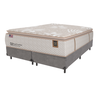 Cama Box Cinza e Colchão King Royal Comfort Plus Molas Lfk Sealy - 1