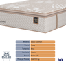 Cama Box Cinza e Colchão King Royal Comfort Plus Molas Lfk Sealy - 2