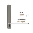 Ver imagem 5 de Kit Lixeira e Porta Copo Descartavel Água Café Inox 15L