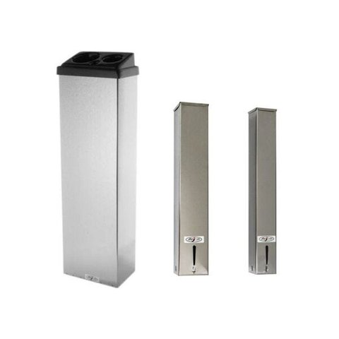 Kit Lixeira e Porta Copo Descartavel Água Café Inox 15L