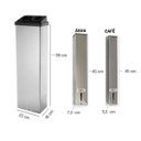 Ver imagem 2 de Kit Lixeira e Porta Copo Descartavel Água Café Inox 15L