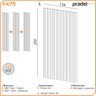 Painel Ripado em Barra 250x134cm Mdf Dalla Costa - 3